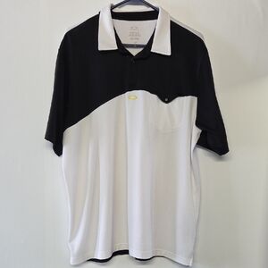 Oakley Two-Tone Black and White Men’s Polo